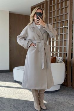 Vizon New Tokyo Uzun Kaşe Kaban