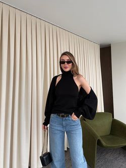 Siyah Triko Bolero Takım