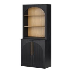 Style: – 70" Tall Arched Bookcase