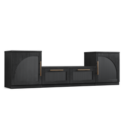 Style: – Modular TV Stand with Arched Door Cabinets