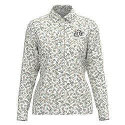WOMEN フラワープリント 長袖シャツ チョーク