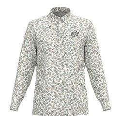 新品　SUNNEI スンネイ　長袖カットソー　フラワープリント　イタリア製　XL MEN フラワープリント 長袖シャツ チョーク