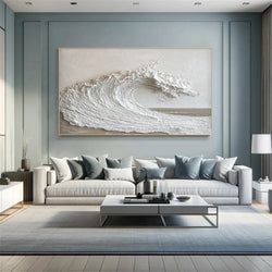 Ocean and Sky Inspired Canvas Painting